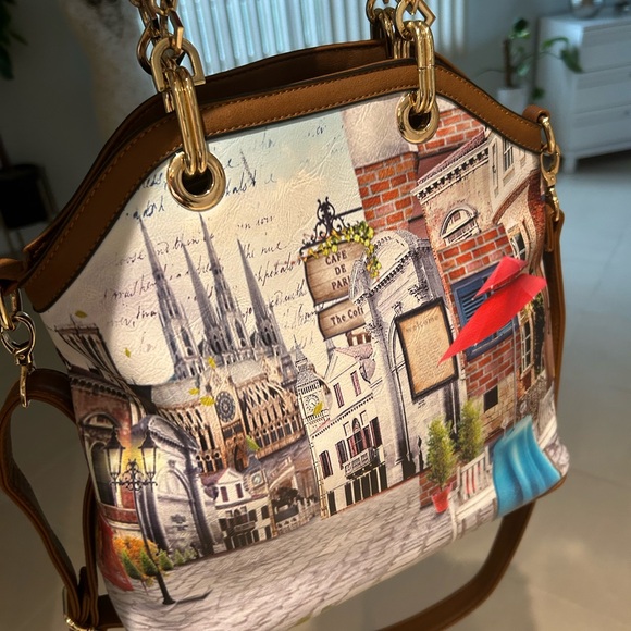 Stylish Brown and Multicolor Women's Bag - Picture 1 of 16